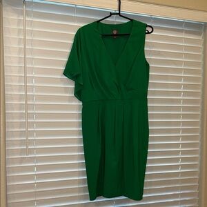 Vince Camuto Emerald One-Shoulder Sheath Dress